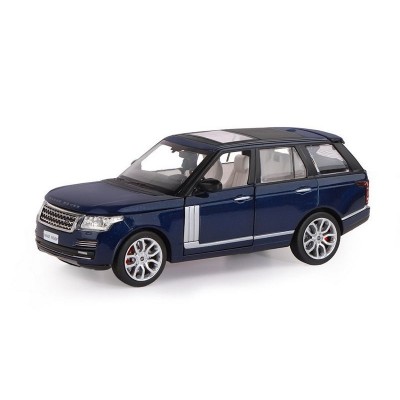 Машина "АВТОПАНОРАМА" Range Rover, синий металлик, 1/26, свет, звук, в/к 24,5*12,5*10,5 см