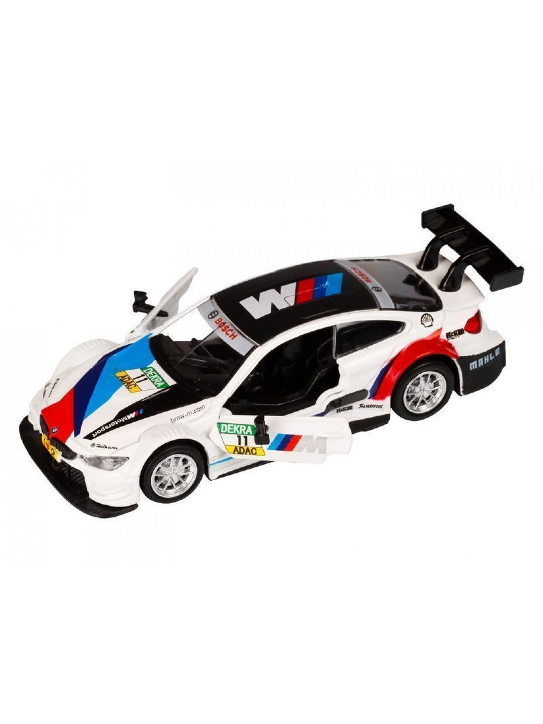 Машина "АВТОПАНОРАМА" BMW M4, 1/44, белый, инерция, откр. двери, в/к 17,5*12,5*6,5 см