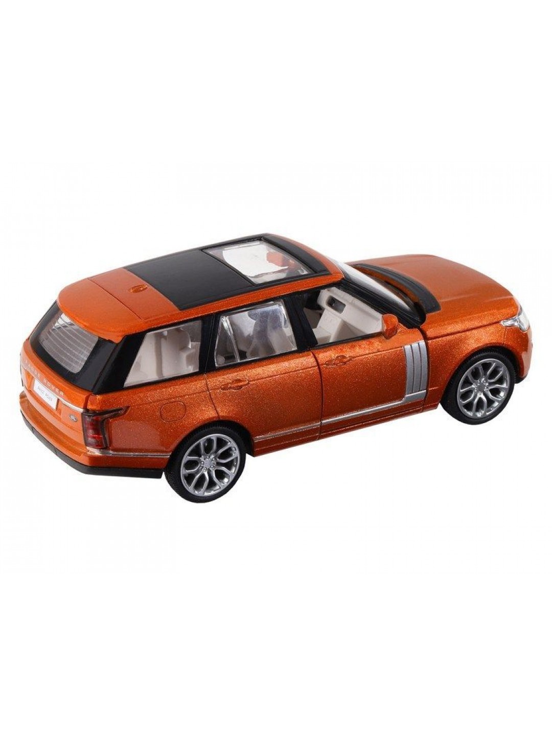 Машина "АВТОПАНОРАМА" 2013 Range Rover, оранжевый, 1/34, свет, звук, инерция, в/к 17,5*13,5*9 см