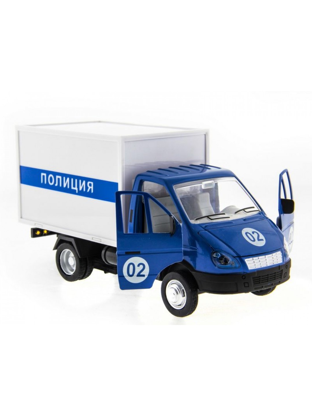 Машина "АВТОПАНОРАМА" "ГАЗель" (полиция) 1/28, в/к 24*14*12 см
