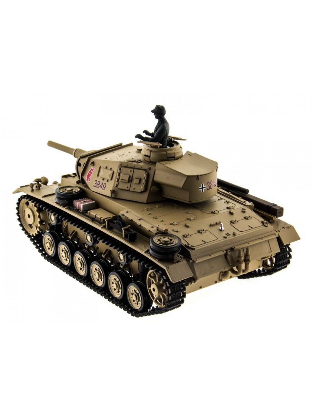 Р/У танк Heng Long 1/16 Panzerkampfwagen III (Германия) 2.4G RTR PRO песочный