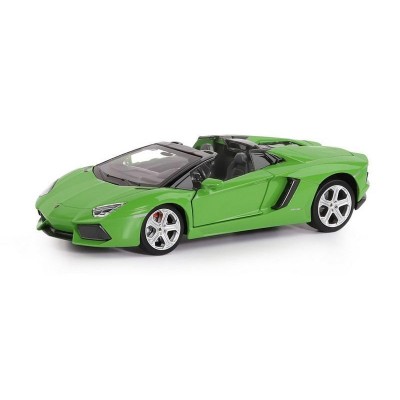 Машина "АВТОПАНОРАМА" Lamborghini Aventador Roadster-OPEN, зеленый, 1/24, в/к 24,5*12,5*10,5 см