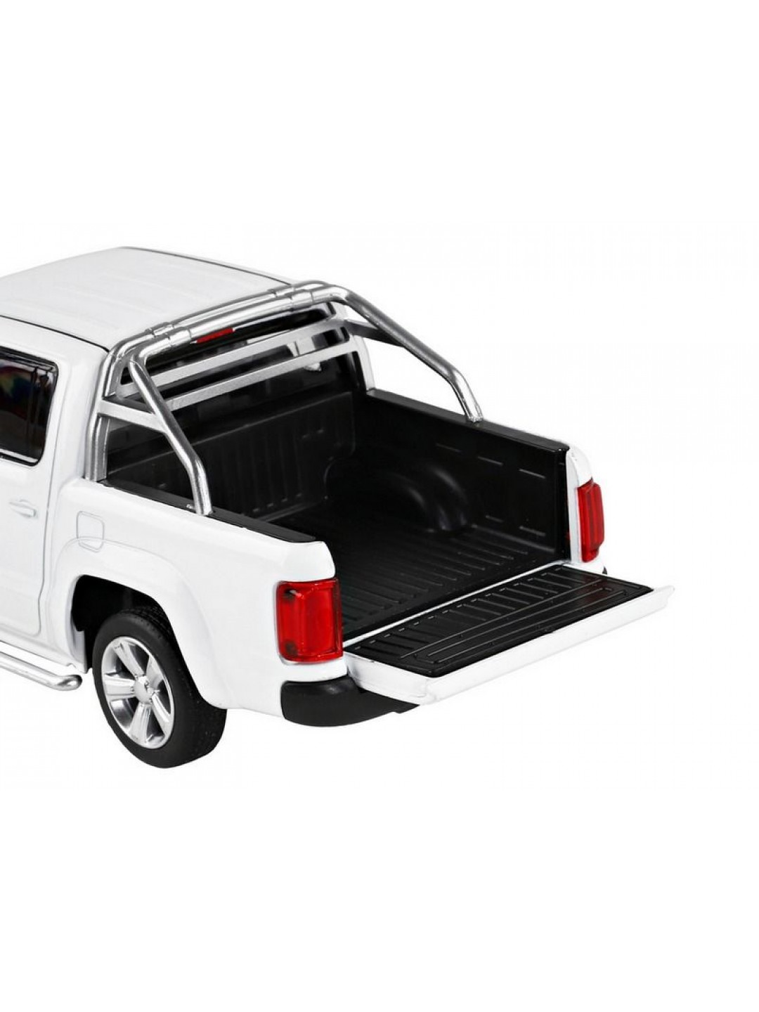 Машина "АВТОПАНОРАМА" Volkswagen Amarok, белый, 1/30, свет, звук, инерция, в/к 20*10*11 см