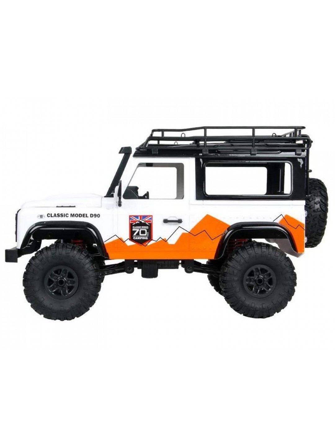 Радиоуправляемая машина MN MODEL английский внедорожник Defender  D90 (белый) 4WD 2.4G 1/12 RTR