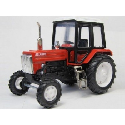 Сувенирная модель трактора МТЗ-82 "Люкс-2" металл (красный с бел.кабиной) 1:43 Сувенирная модель трактора МТЗ-82 "Люкс-2" металл (красный с бел.кабиной) 1:43
