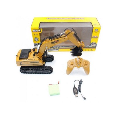 Радиоуправляемый экскаватор HUI NA TOYS 2.4G 9CH 1/18 RTR