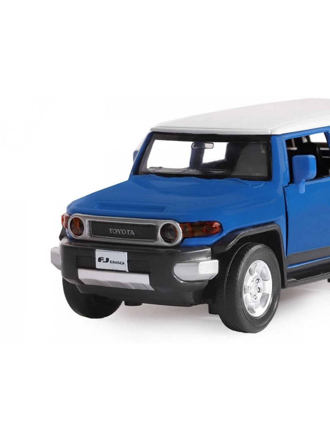 Машина "АВТОПАНОРАМА" Toyota FJ Cruiser, синий, 1/32, свет, звук, инерция, в/к 17,5*13,5*9 см
