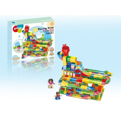 Конструктор Pilage Серпантин (302 детали), лабиринт с шариками Конструктор Pilage Серпантин (302 детали), лабиринт с шариками