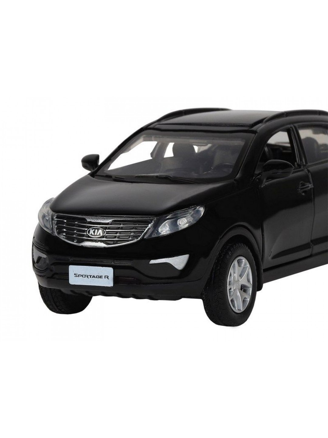 Машина "АВТОПАНОРАМА" KIA SPORTAGE R, черный, 1/39, инерция, в/к 17,5*12,5*6,5 см