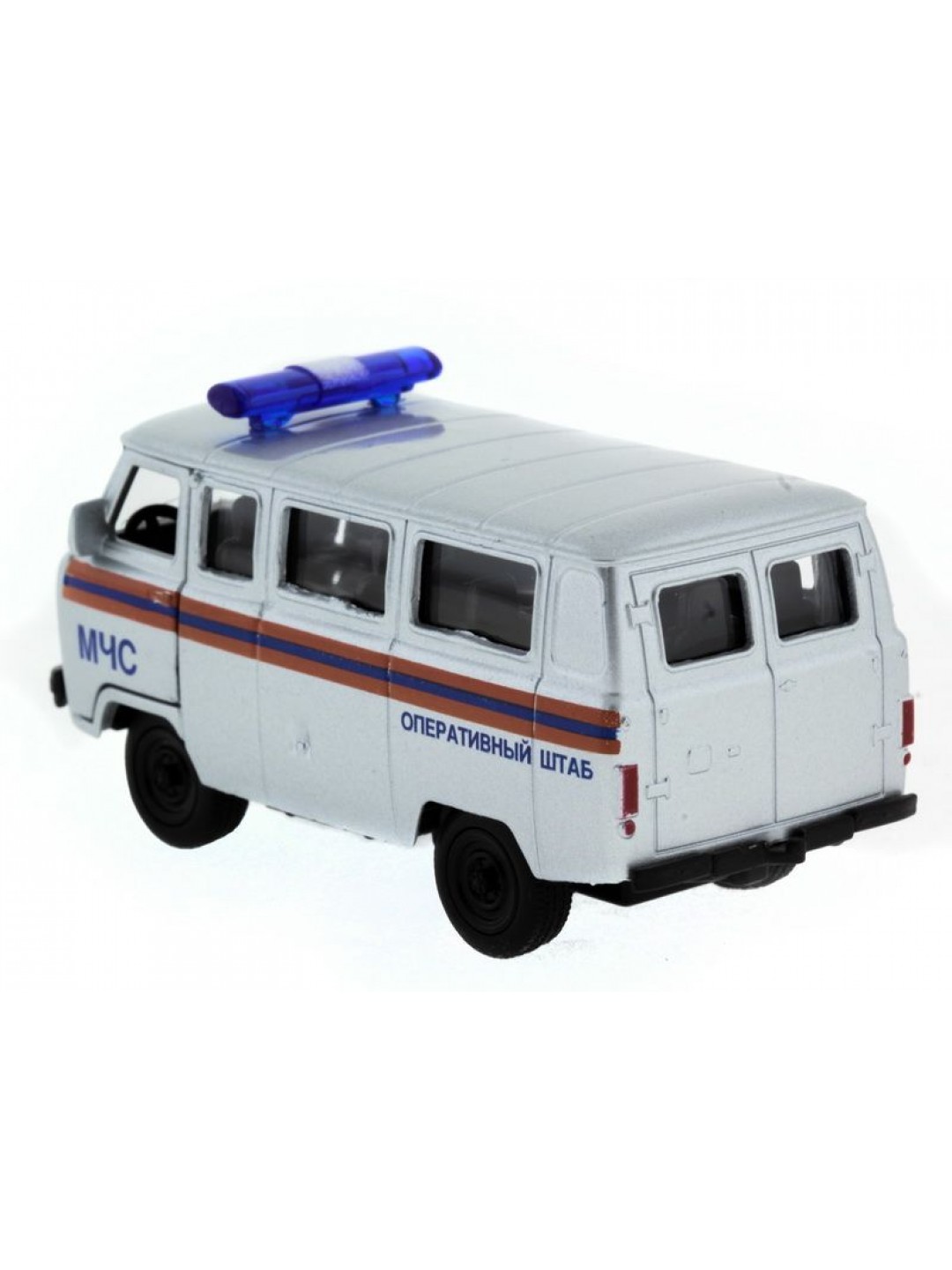 Машина "АВТОПАНОРАМА" инерц. УАЗ-452 (МЧС) 1/50, в/к 12*7*5,5 см
