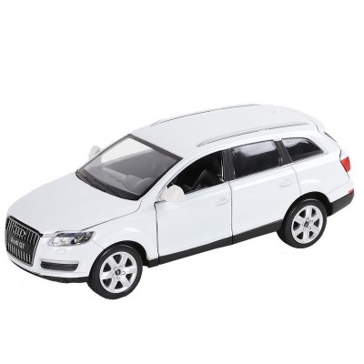 Машина "АВТОПАНОРАМА" Audi Q7, белый, 1/24, свет, звук, в/к 24,5*12,5*10,5 см