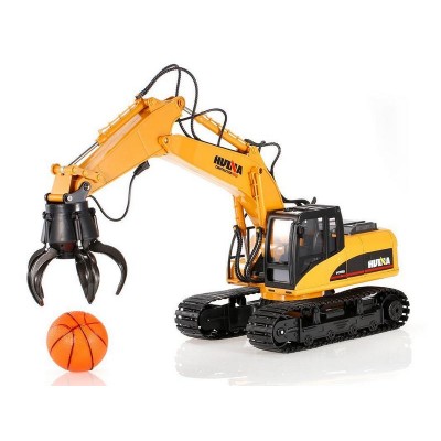 Радиоуправляемый экскаватор c шаровым захватом HUI NA TOYS 2.4G 16CH 1/14 RTR