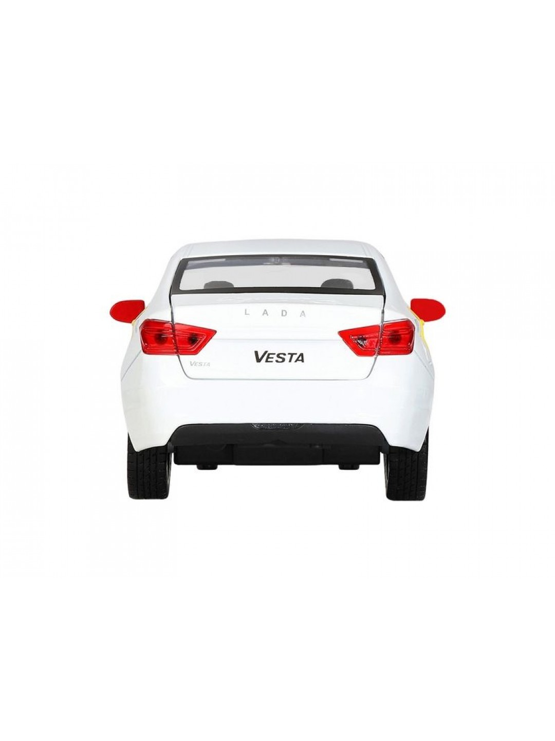 Машина "АВТОПАНОРАМА" Яндекс.Такси  LADA VESTA, белый, 1/24, в/к 24,5*12,5*10,5 см