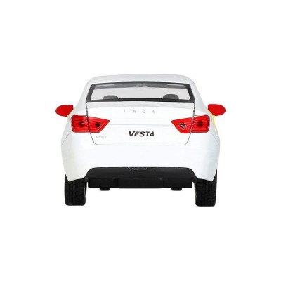 Машина "АВТОПАНОРАМА" Яндекс.Такси  LADA VESTA, белый, 1/24, в/к 24,5*12,5*10,5 см