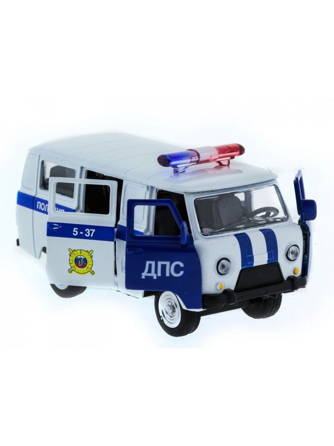 Машина "АВТОПАНОРАМА" инерц. УАЗ (ДПС) 1/50, в/к 12*7*5,5 см