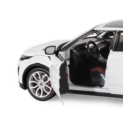 Машина "АВТОПАНОРАМА" Land Rover Range Rover Evoque HSE 2017, белый, 1/24, в/к 24,5*12,5*10,5 см