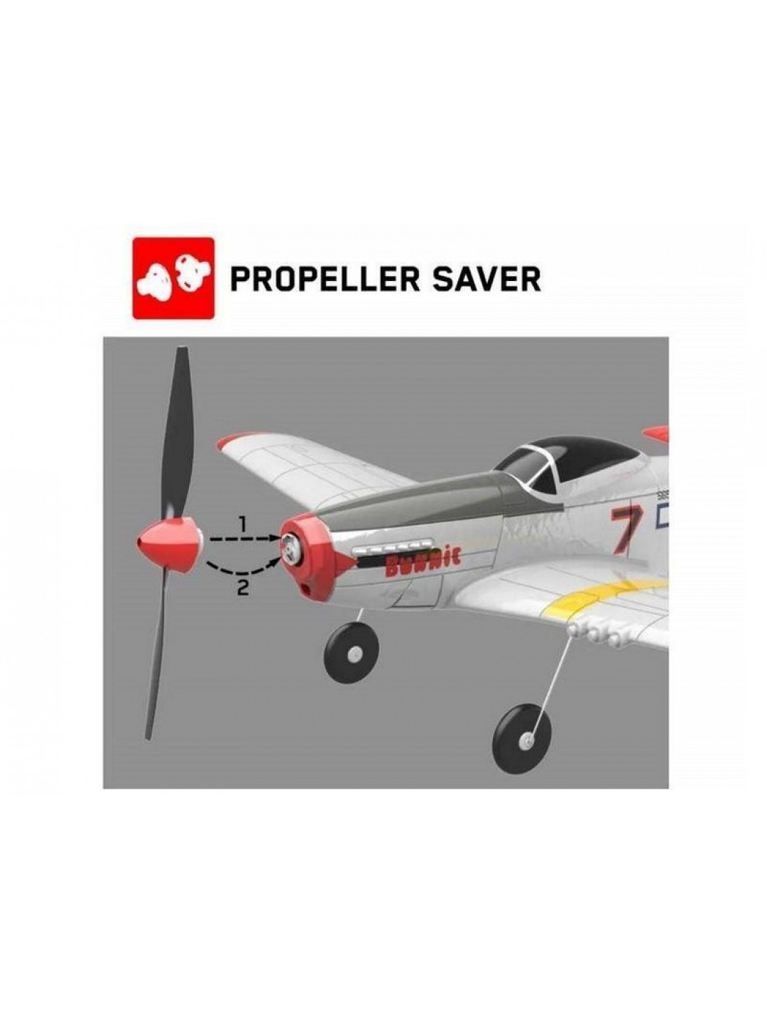 Радиоуправляемый самолет Volantex RC P51D 400мм 2.4G 4ch LiPo RTF with Gyro