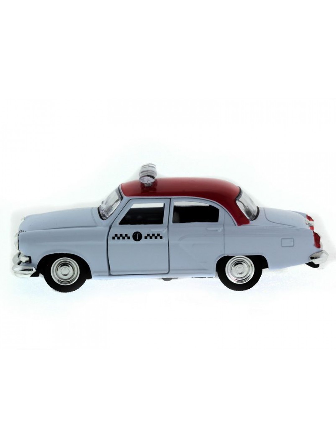 Машина "АВТОПАНОРАМА" инерц.ГАЗ-21 (такси) 1/43, в/к 14*7*5,5 см