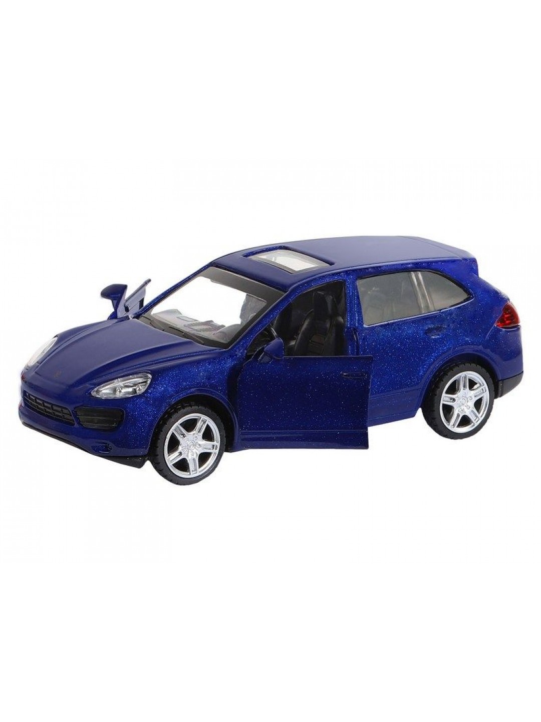 Машина "АВТОПАНОРАМА" Porsche Cayenne S, синий перламутр, 1/43, инерция, в/к 17,5*12,5*6,5 см