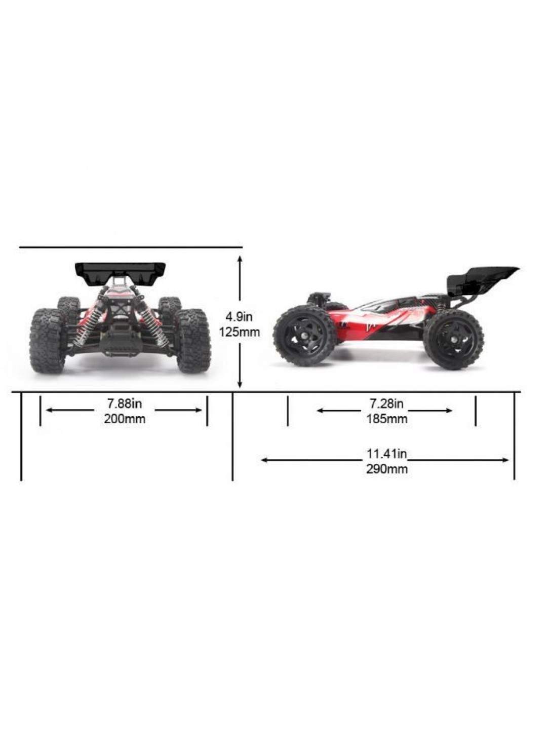Радиоуправляемая багги Remo Hobby Dingo (красный) 4WD 2.4G 1/16 RTR