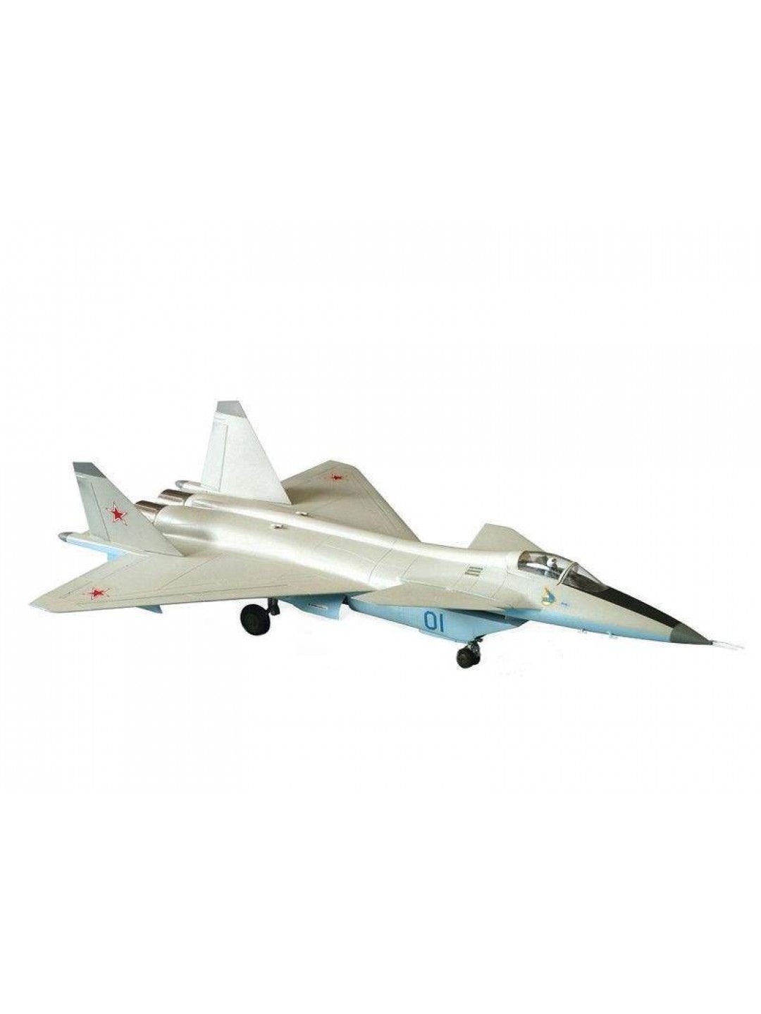 Сборная модель ZVEZDA Российский истребитель нового поколения МиГ 1.44 МФИ, подарочный набор, 1/72