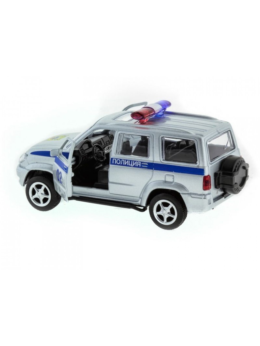 Машина "АВТОПАНОРАМА" инерц. УАЗ Патриот (полиция) 1/50, в/к 12*7*5,5 см