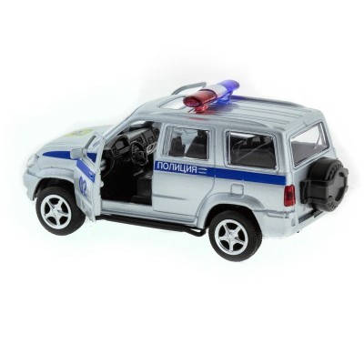 Машина "АВТОПАНОРАМА" инерц. УАЗ Патриот (полиция) 1/50, в/к 12*7*5,5 см