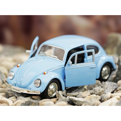 Машина Ideal 1:30-39 Volkswagen Beetle (блест. метал. фиолет.)