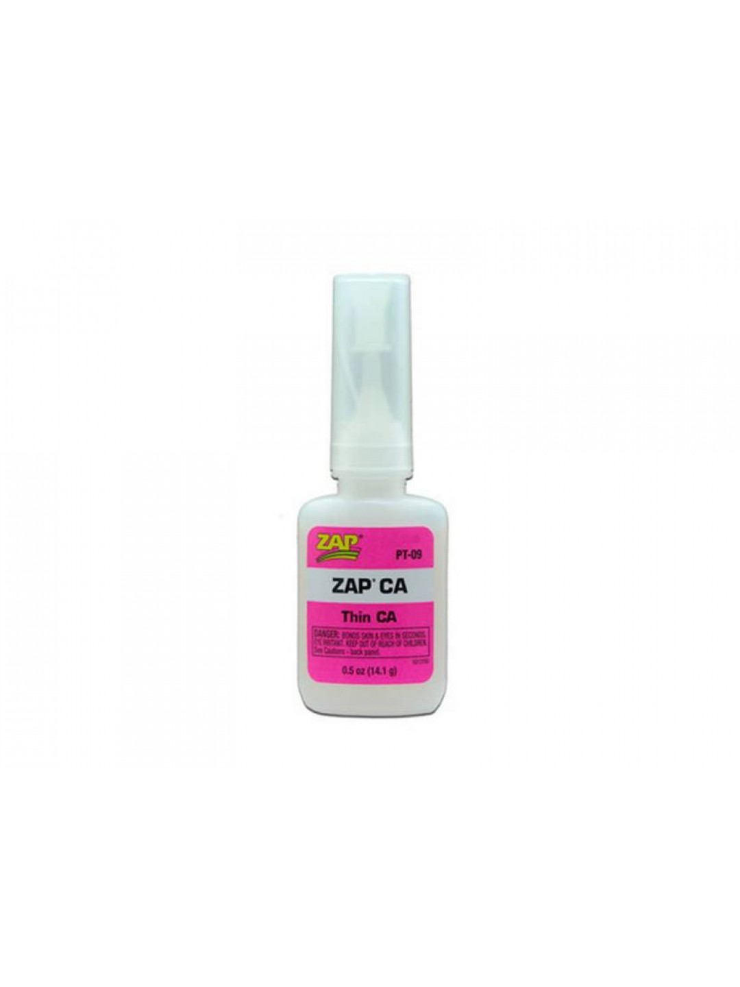 Клей ZAP цианокрилатный PT-09 ZAP-A CAP жидкий, застывание 1-5с полное 10с,14,1г