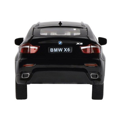 Машина "АВТОПАНОРАМА" BMW X6, черный, 1/32, свет, звук, инерция, в/к 17,5*13,5*9 см