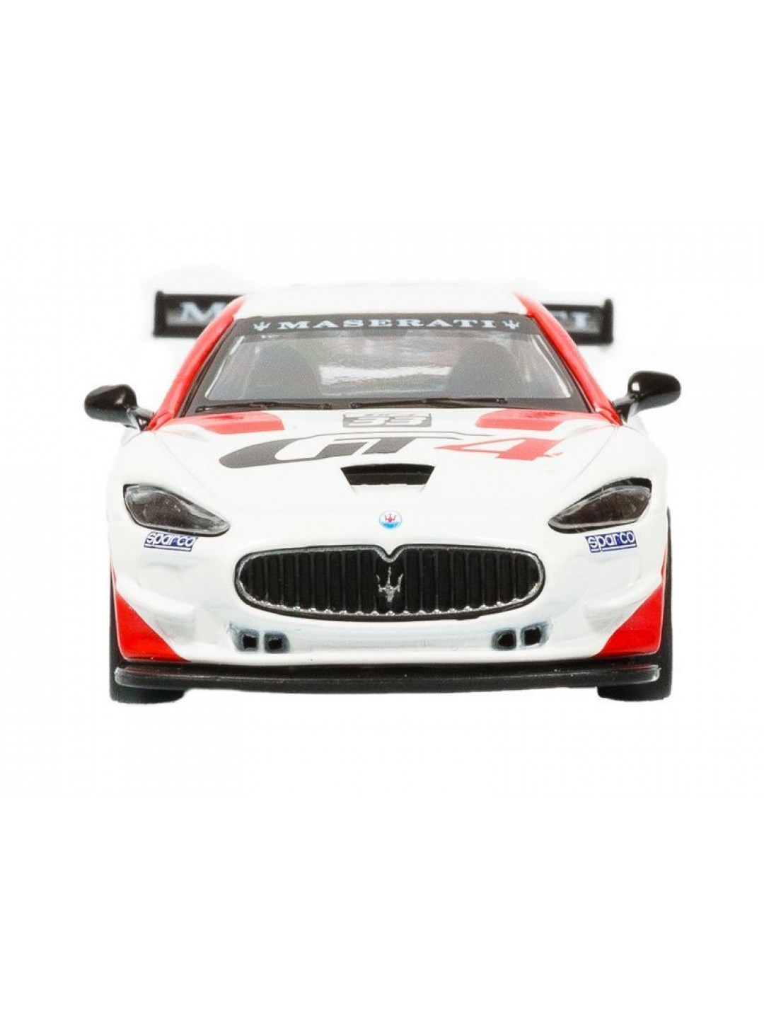 Машина "АВТОПАНОРАМА" Maserati Gran Turismo MC GT4, белый, 1/43, откр. двери, в/к 17,5*12,5*6,5 см