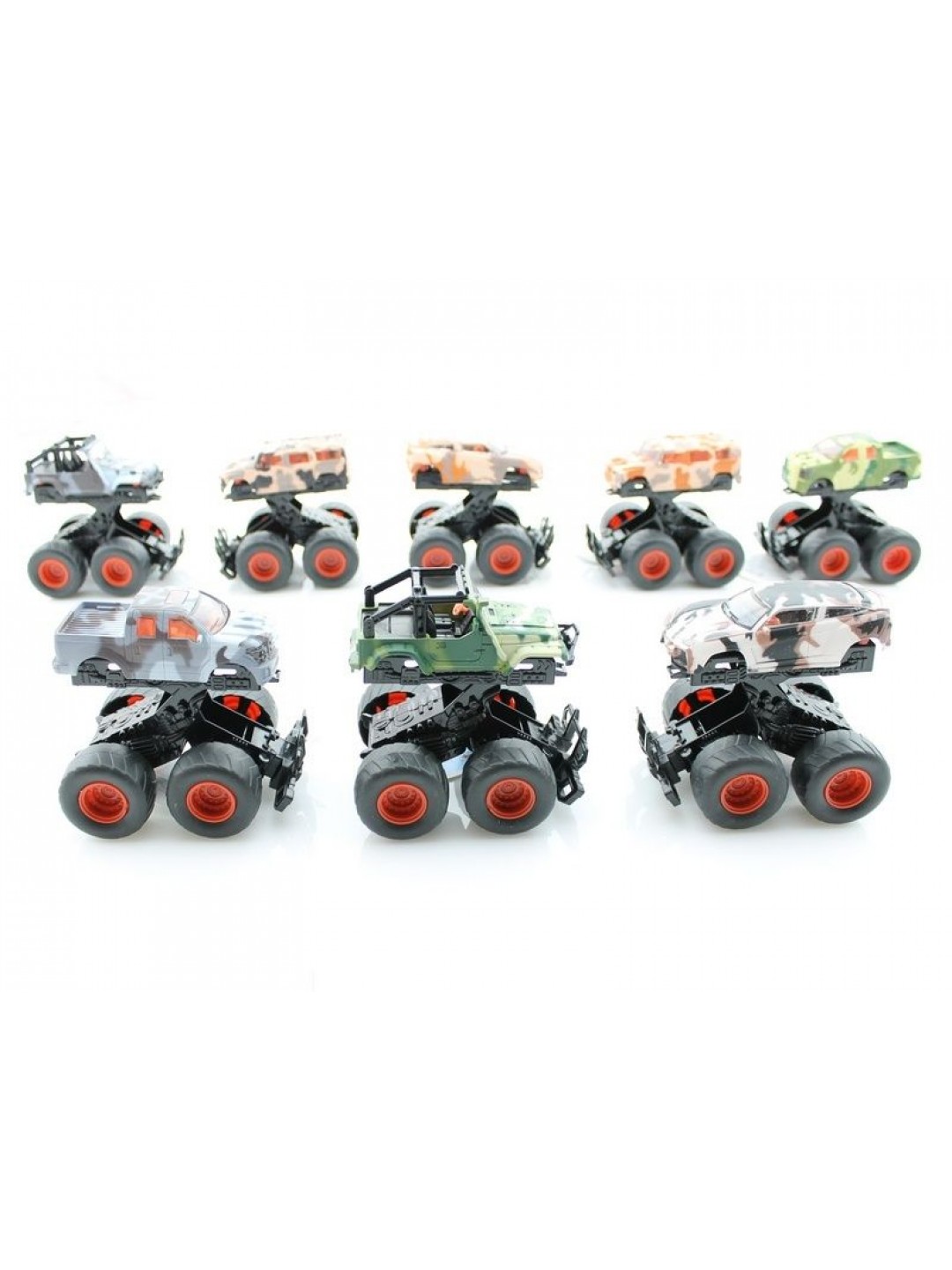 Машина инерционная KLX500-114 Raptor SUV Military 4WD (в асс., 8 шт./кор.)