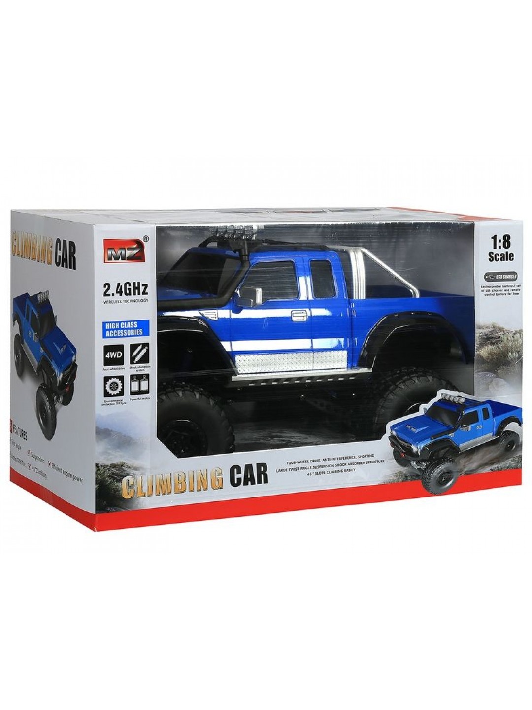Р/У машина MZ Краулер Pick-Up 2855 1/8+акб