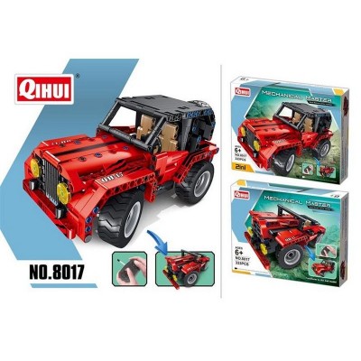 Р/У конструктор Qihui Mechanical Master 2 в 1 Джипы (333 детали)