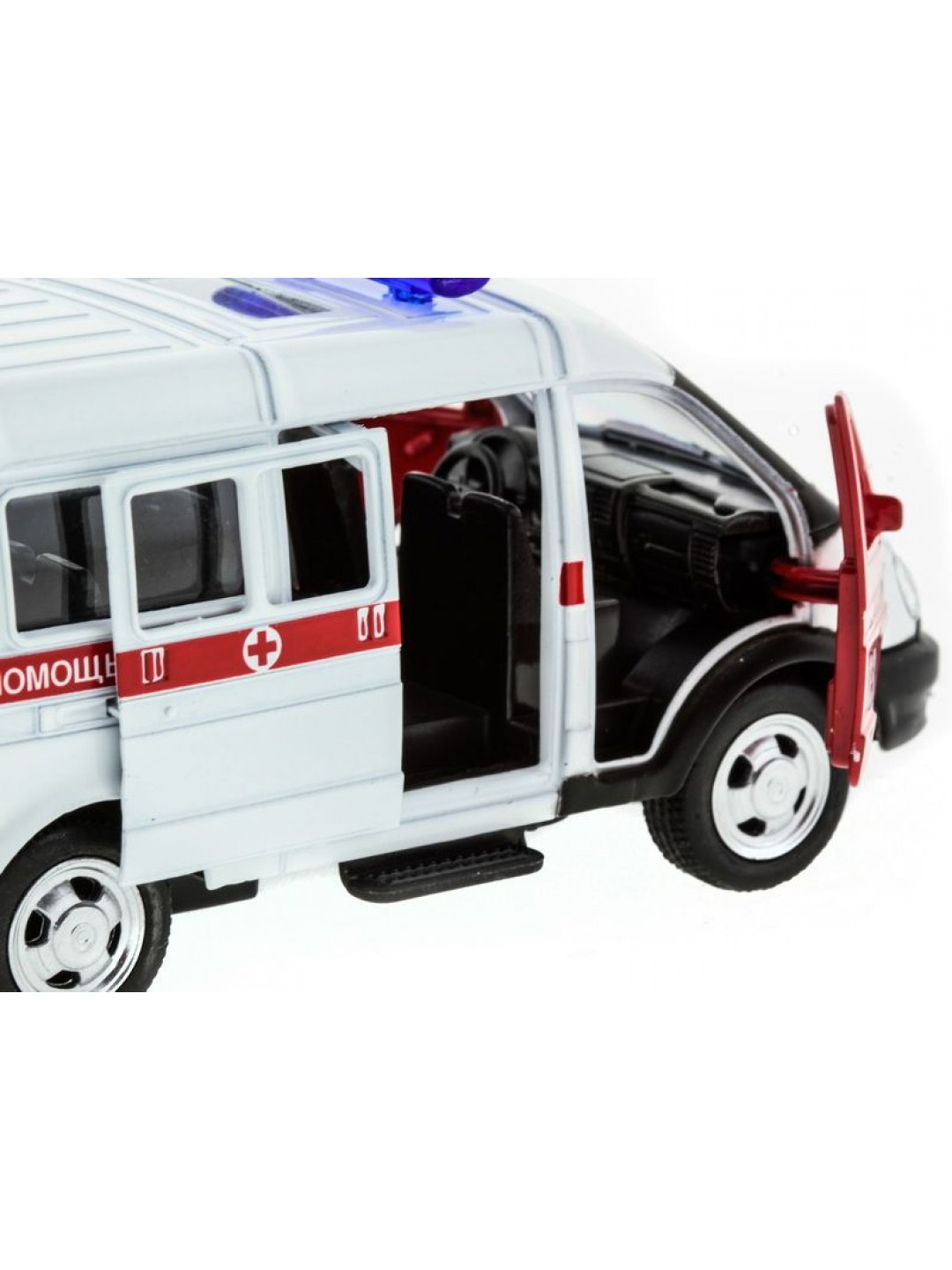 Машина "АВТОПАНОРАМА" инерц. "ГАЗель" (скорая) 1/50, в/к 14,5*8*5,5 см