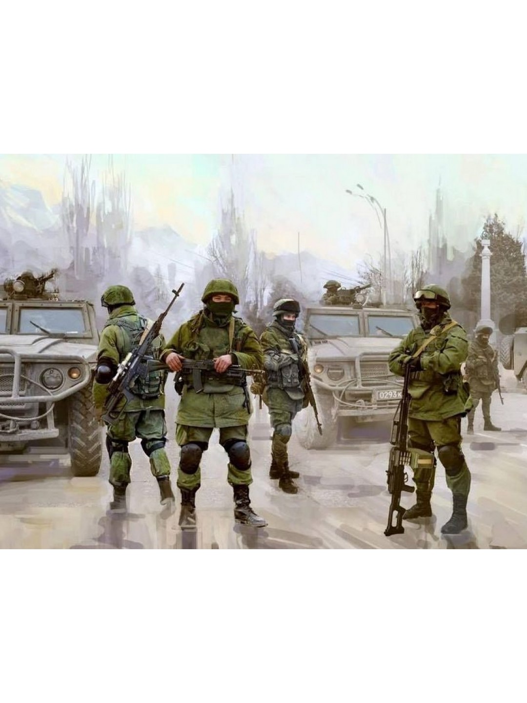 Сборная модель ZVEZDA Российская современная пехота «Вежливые люди», 1/35