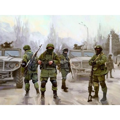 Сборная модель ZVEZDA Российская современная пехота «Вежливые люди», 1/35
