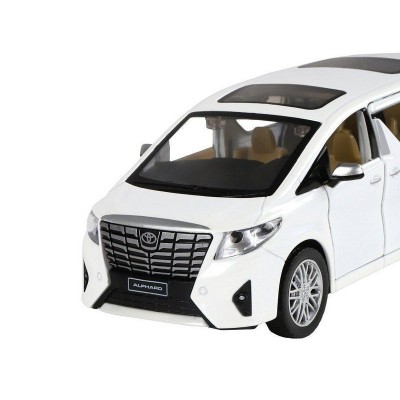 Машина "АВТОПАНОРАМА" Toyota Alphard, белый, 1/29, свет, звук, инерция, в/к 20*10*11 см