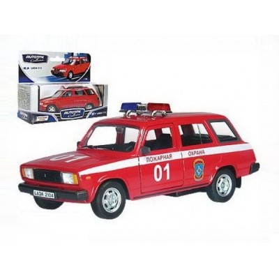 Машина Autotime "LADA 2104" пожарная охрана 1:36