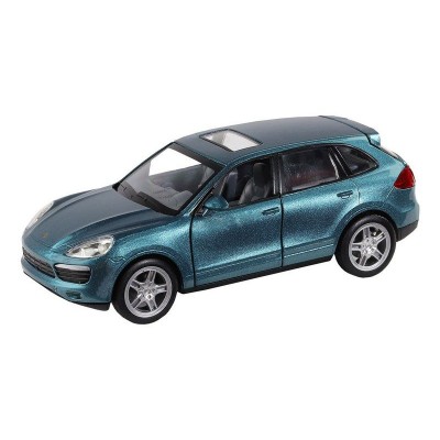 Машина "АВТОПАНОРАМА" Porsche Cayenne S, голубой, 1/32, свет, звук, инерция, в/к 17,5*13,5*9 см