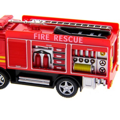 Машина Kinsmart Пожарная машина Rescue Fire Engine инерция (1/12шт.) б/к