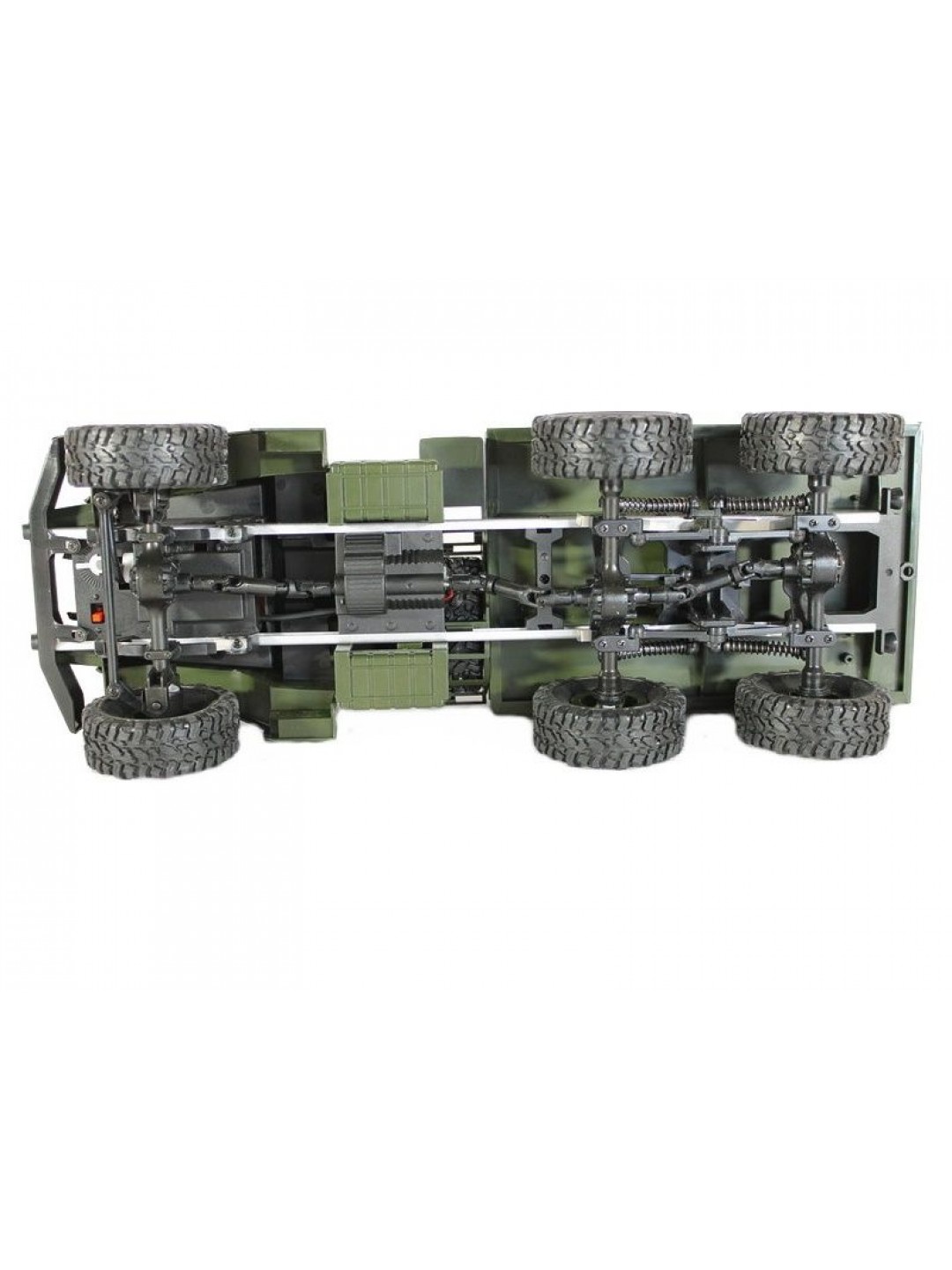 Радиоуправляемая машина MN MODEL военный грузовик (зеленый) 6WD 2.4G 1/16 RTR