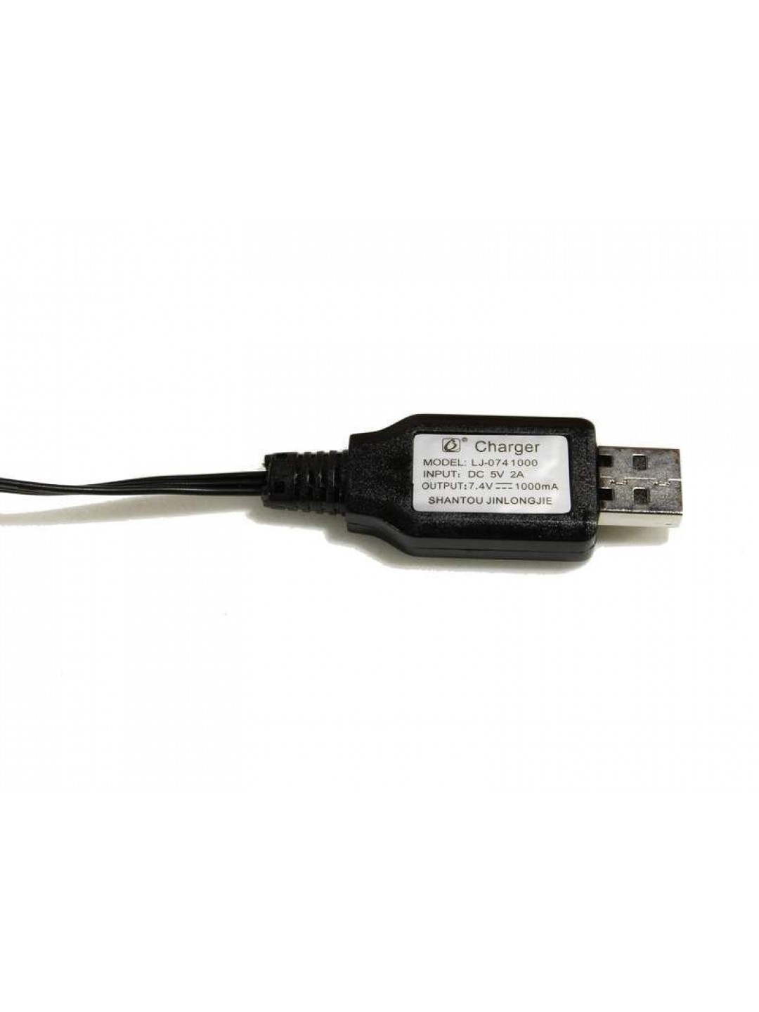 Зарядное устройство USB 7.4V для автомоделей WPL B-14, B-24, C-14, C-24, B-16, B-36