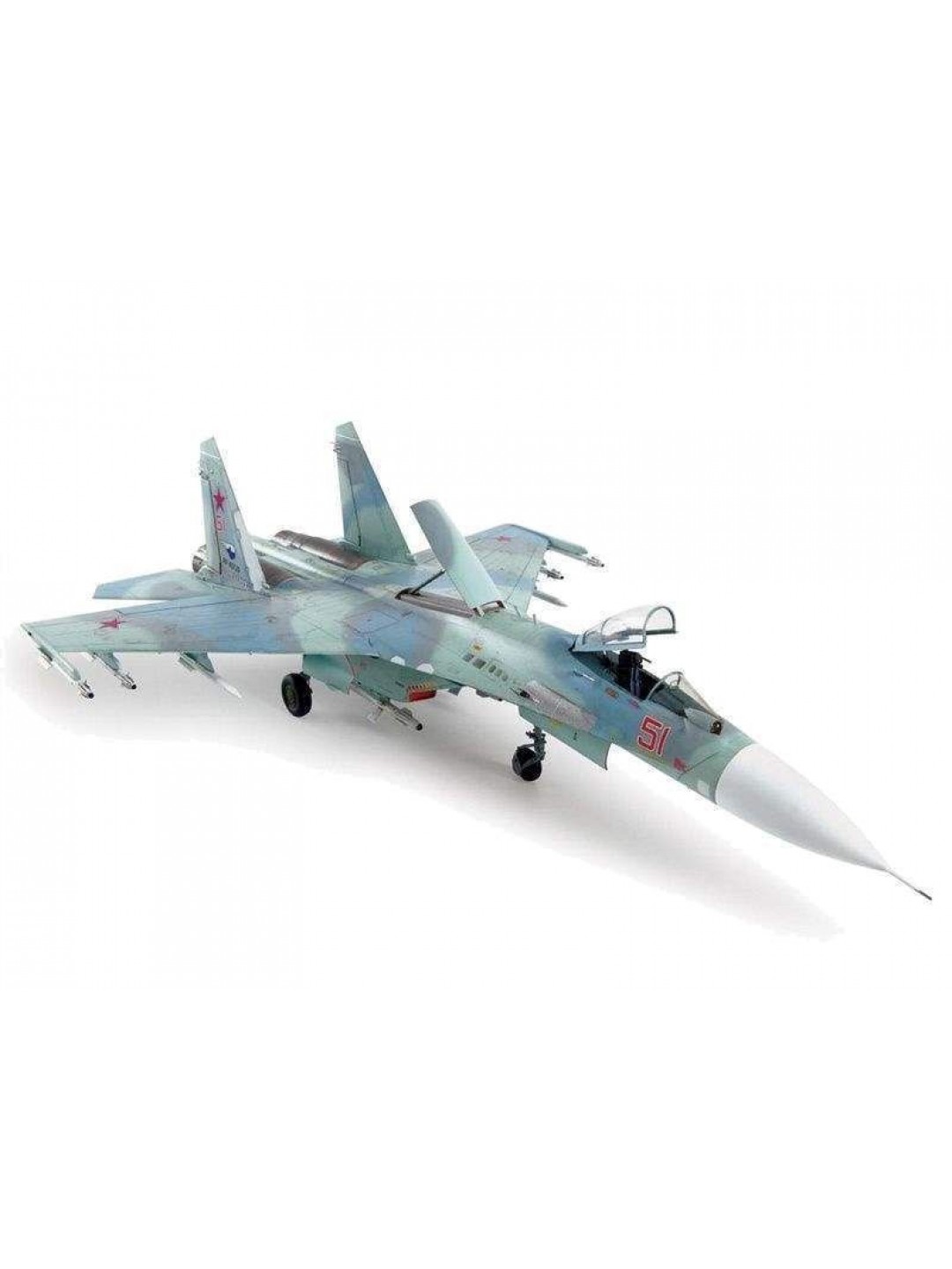 Сборная модель ZVEZDA Российский многоцелевой истребитель Су-27СМ, подарочный набор, 1/72