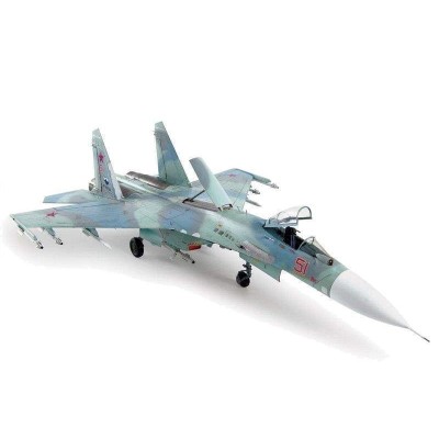 Сборная модель ZVEZDA Российский многоцелевой истребитель Су-27СМ, подарочный набор, 1/72