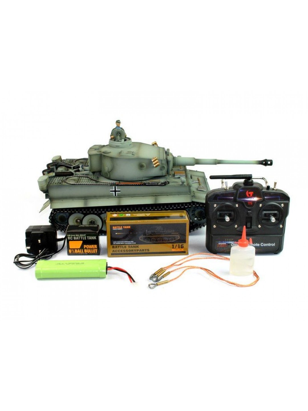Р/У танк Taigen 1/16 Tiger 1 (Германия, ранняя версия) (для ИК танкового боя) 2.4G