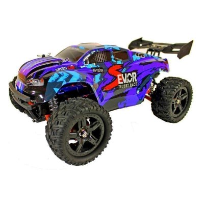 Радиоуправляемая трагги Remo Hobby S EVO-R UPGRADE (синяя) 4WD 2.4G 1/16 RTR