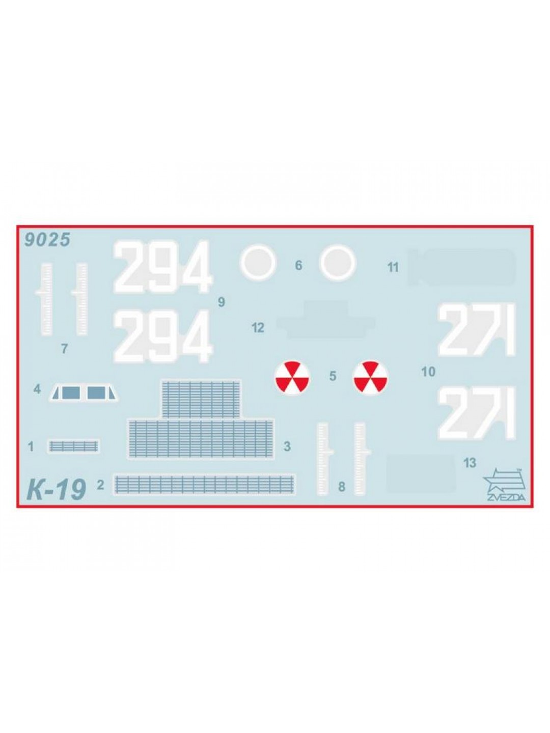 Сборная модель ZVEZDA Советская атомная подводная лодка К-19, 1/350