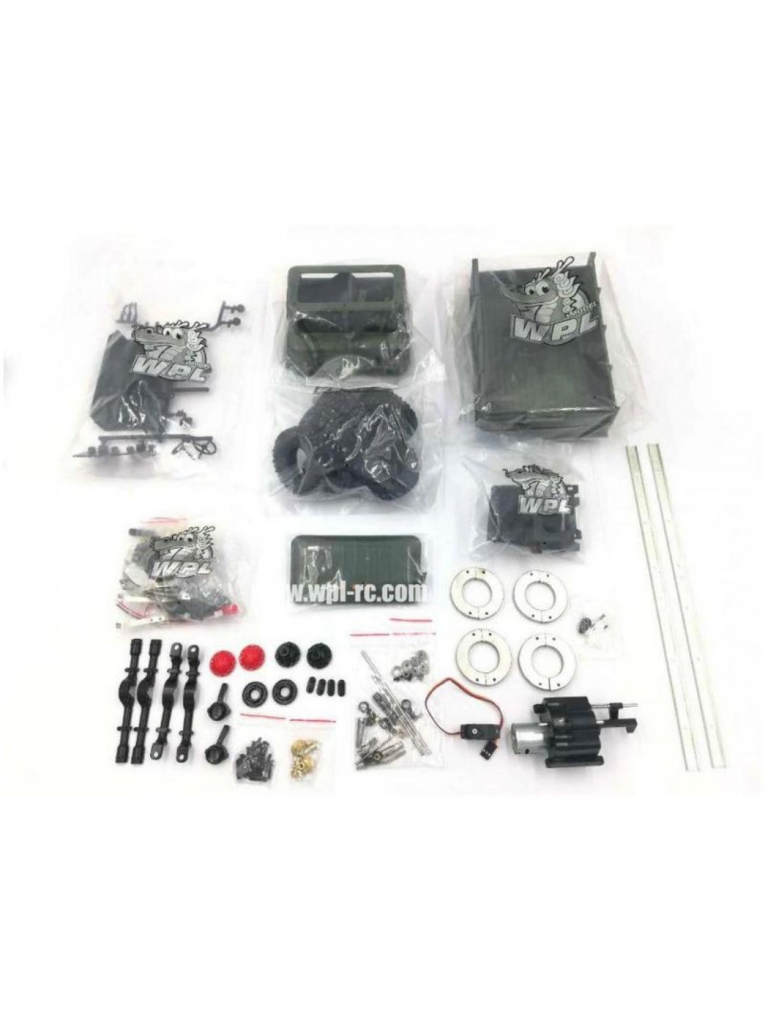 Радиоуправляемая машина WPL ГАЗ-66 грузовая (зеленая) 4WD 2.4G 1/16 KIT