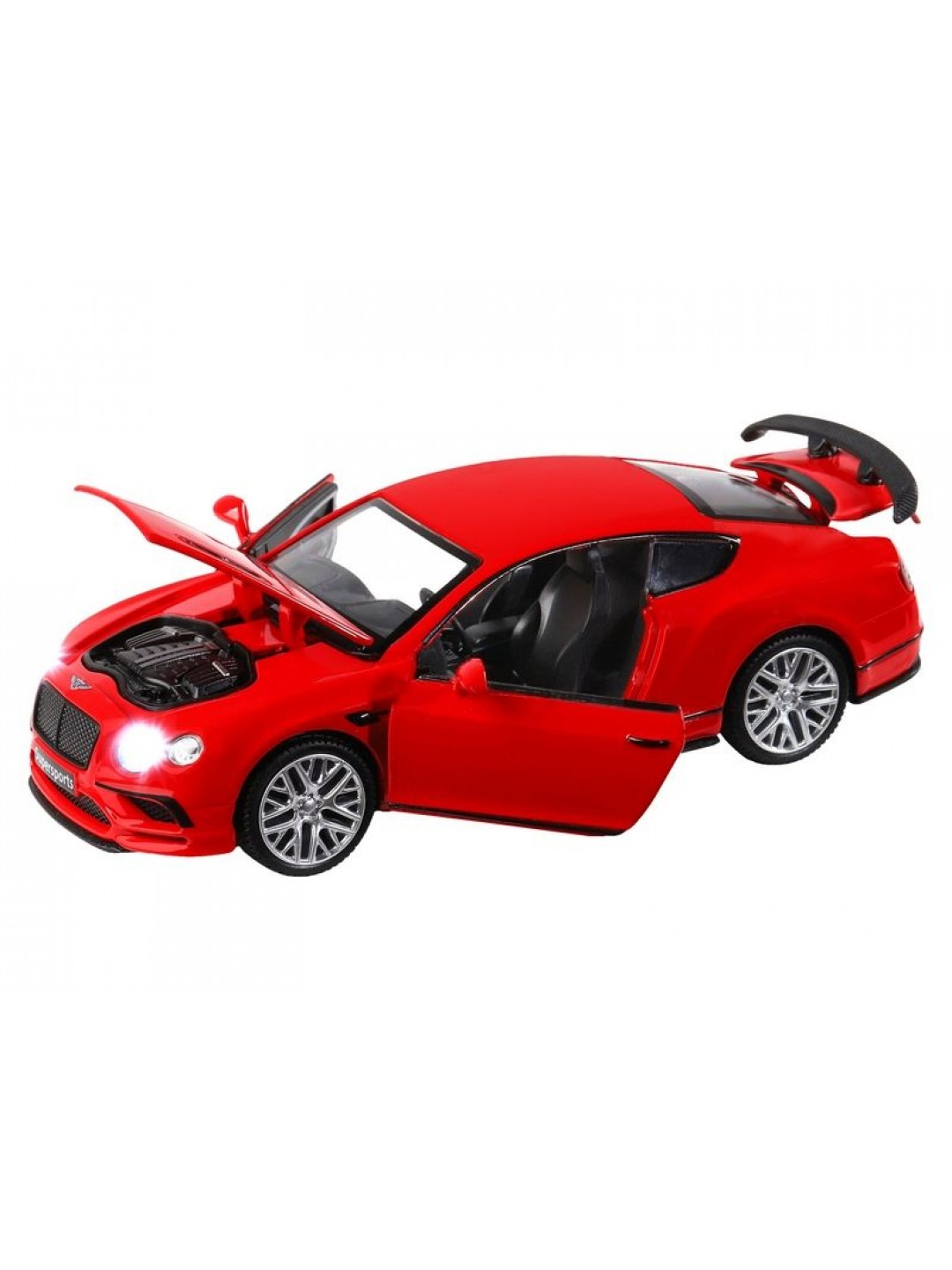 Машина "АВТОПАНОРАМА" Bentley Continental GT Supersports, красный, 1/32, в/к 17,5*12,5*6,5 см